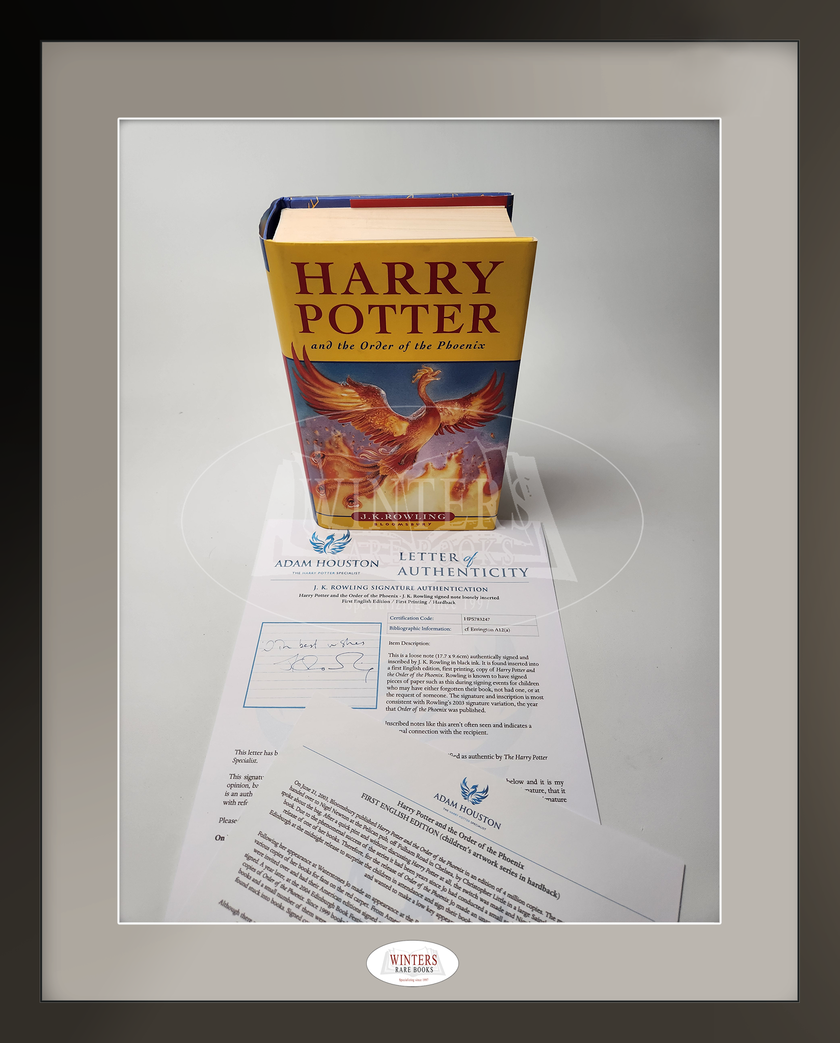 Harry Potter and the store Order of the phoenix first edition