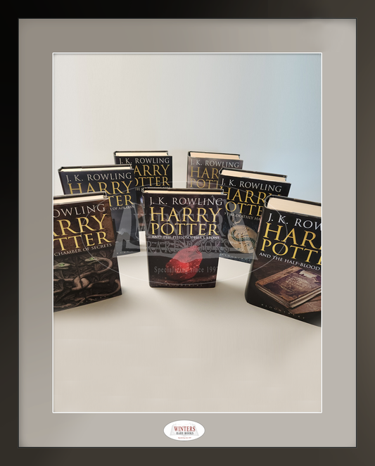 Harry Potter Series - Complete set first hardcover printings of the UK Bloomsbury Adult edition