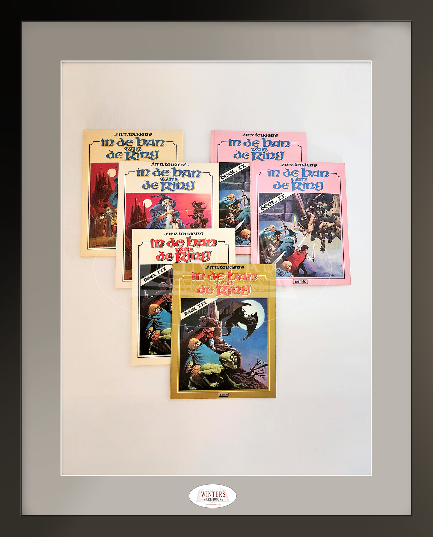 In de ban van de Ring - Very rare full set (HB and SC!) of the Dutch edition Lord of the Rings comic series - 1979