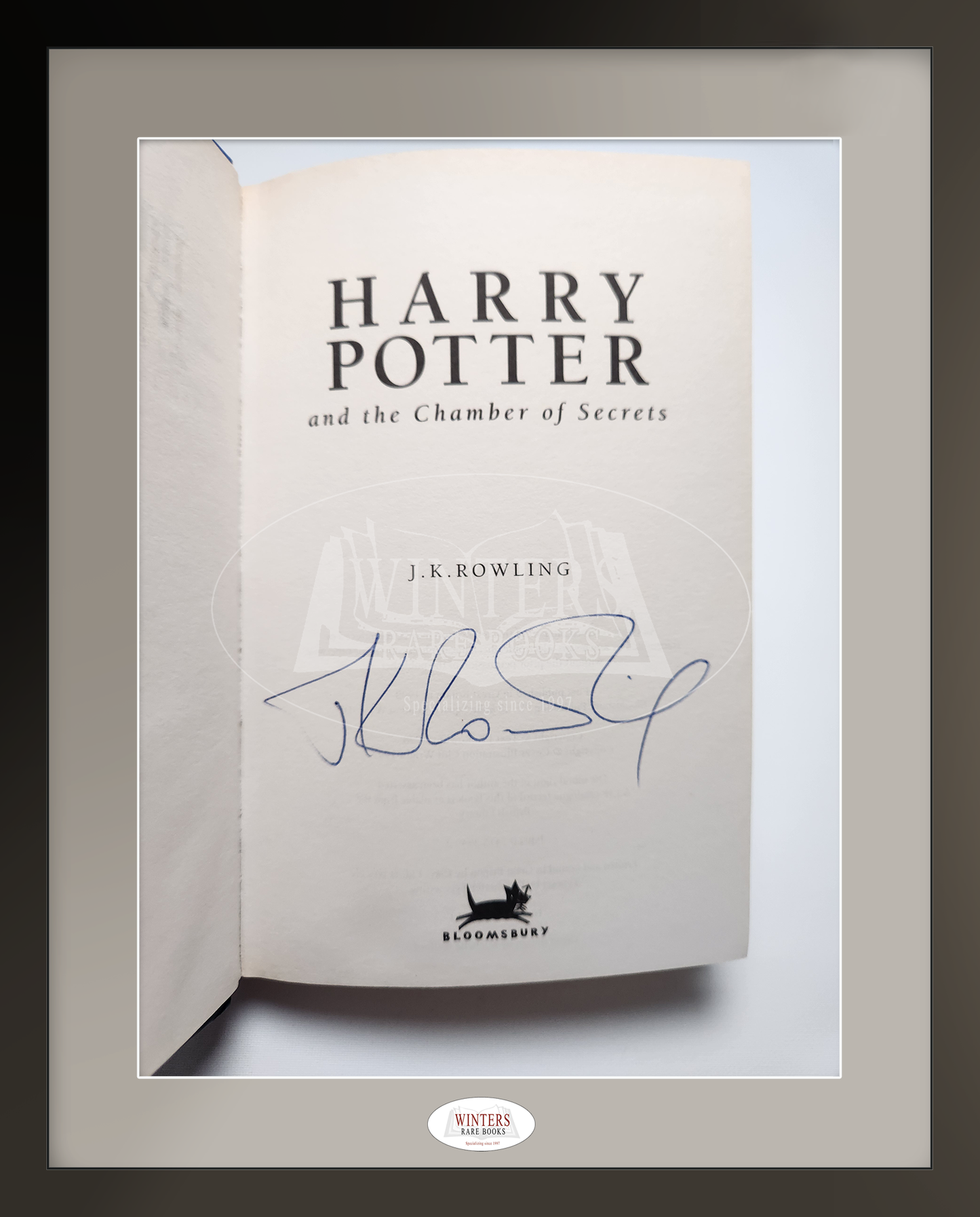 Harry Potter and the Chamber of Secrets First Printing – Signed with Charming Provenance