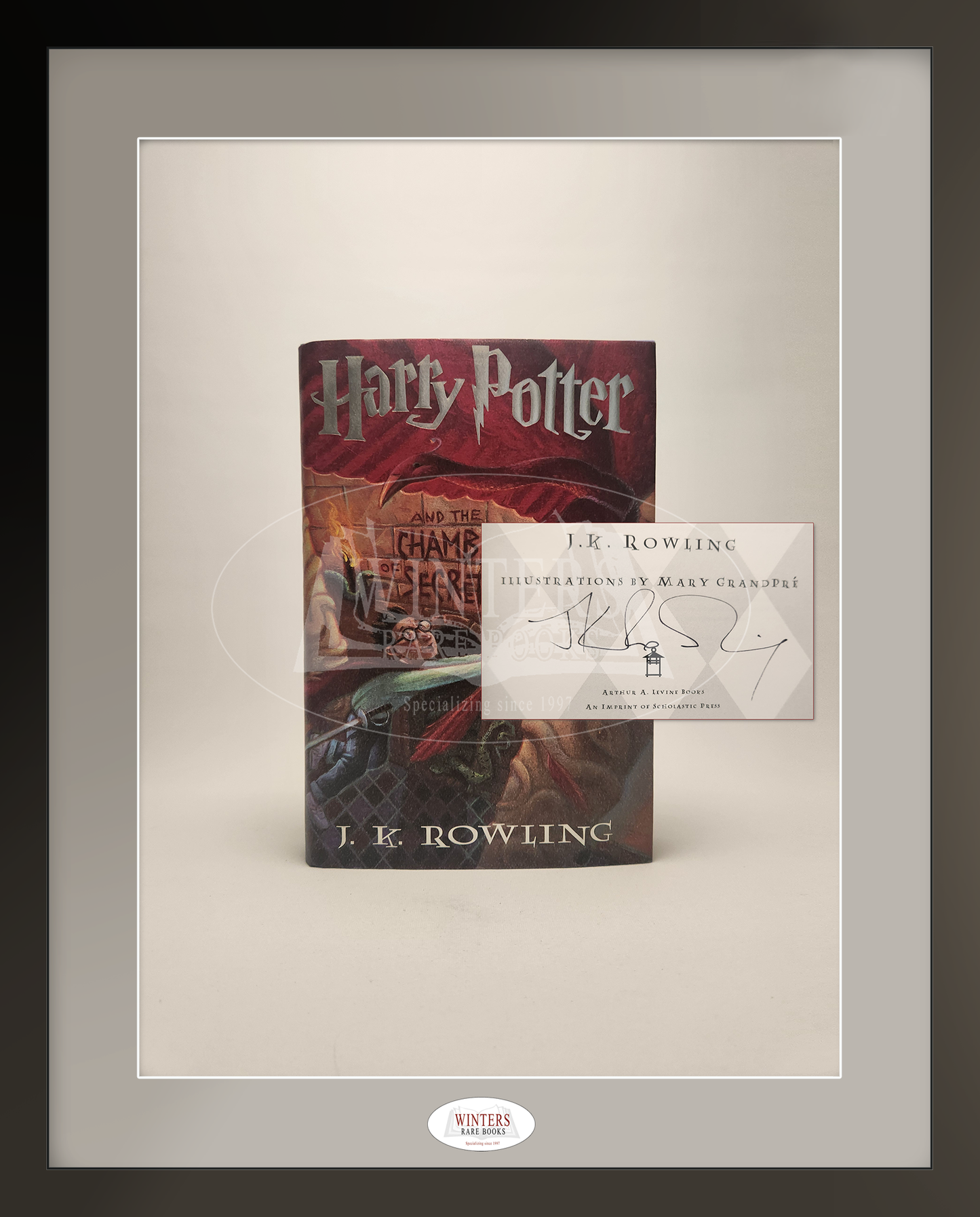 Harry Potter and the Chamber of Secrets, First US Edition, First Printing – Signed in 1999 by J.K. Rowling with LOA