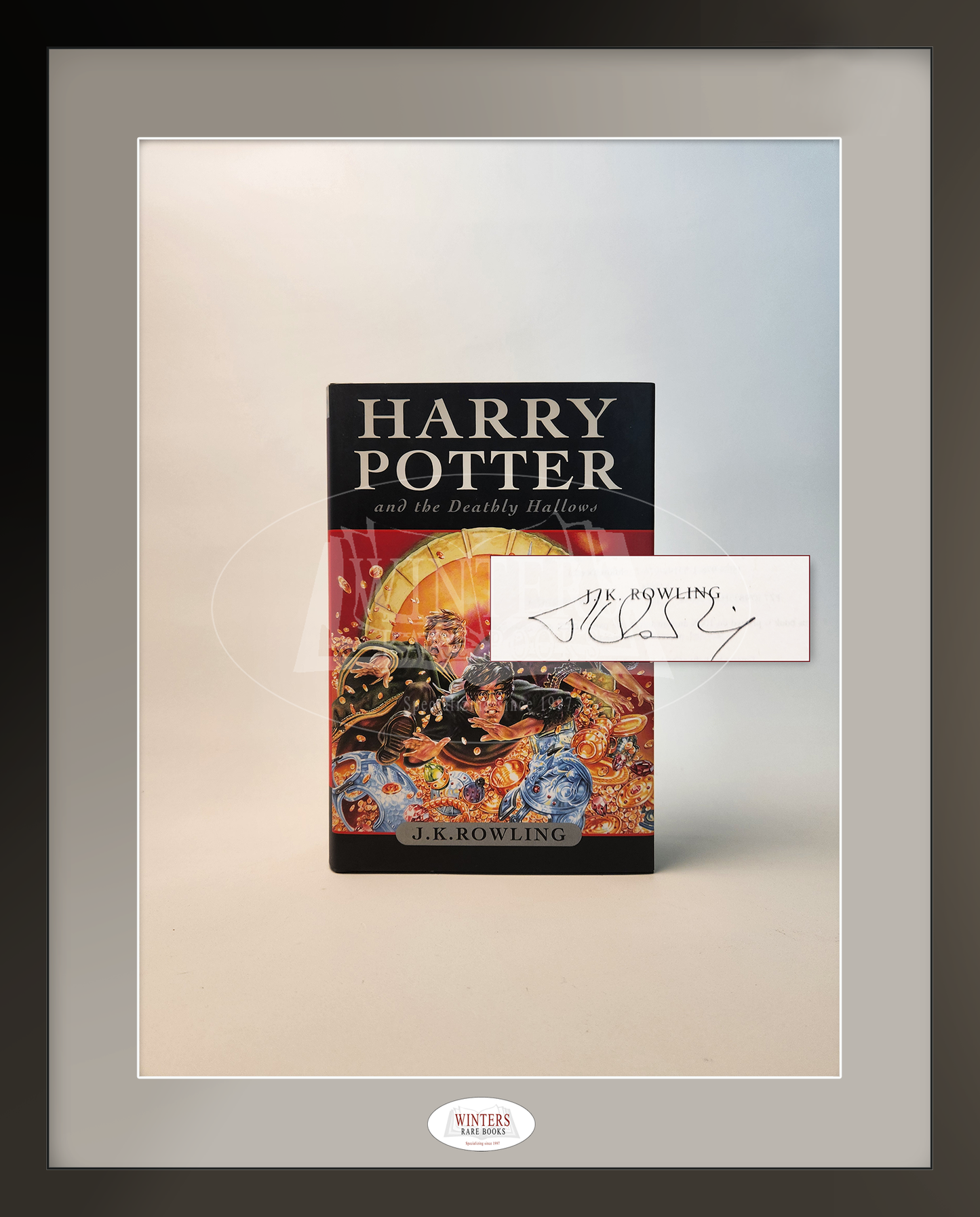 Unique set authetically signed copies of Harry Potter and the Goblet of Fire, Harry Potter and the Order of the Phoenix, Harry Potter and the Half-Blood Prince and Harry Potter and the Deathly Hallows