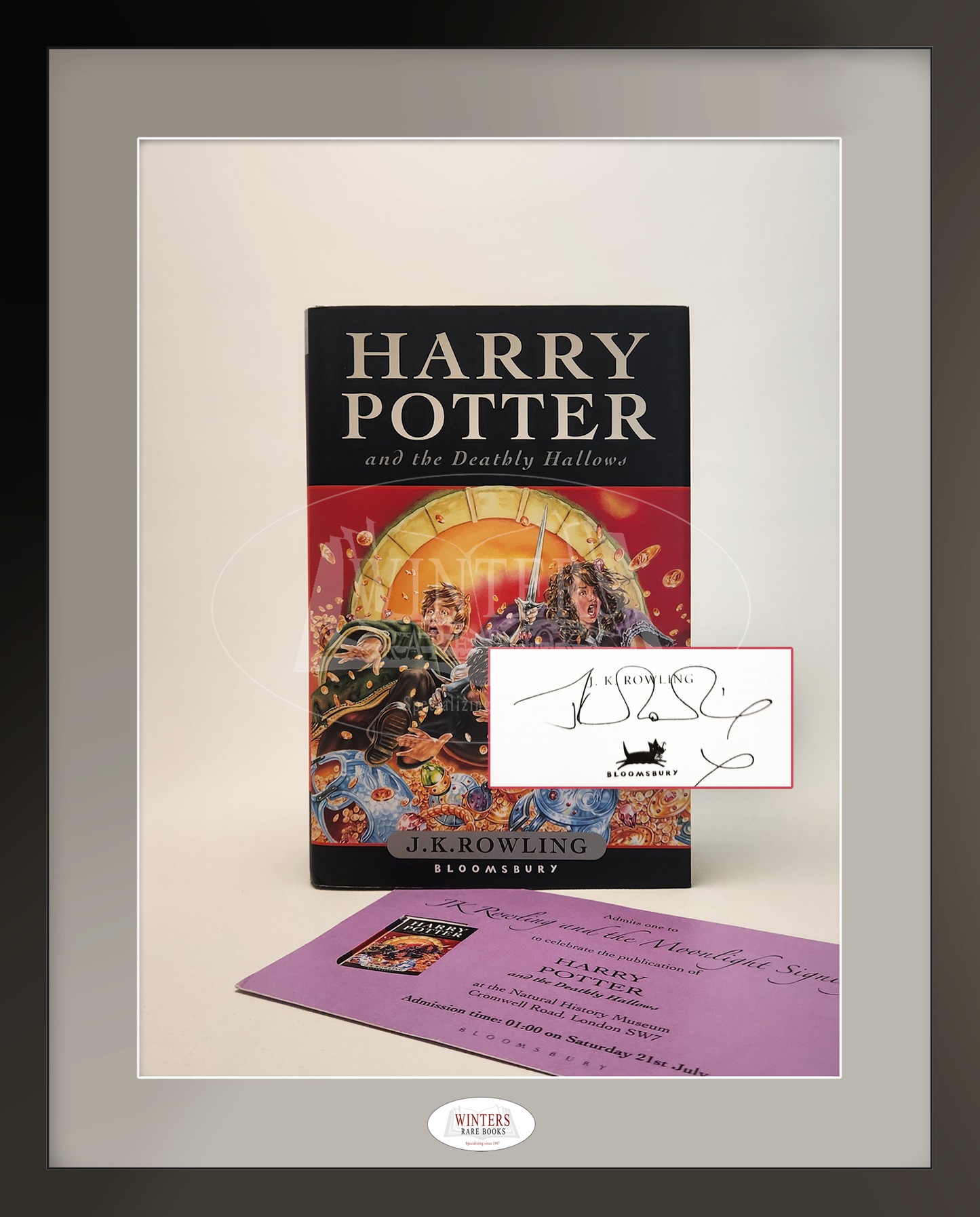 Harry Potter and the Deathly Hallows – Inscribed and Signed with Original Event Entry Package