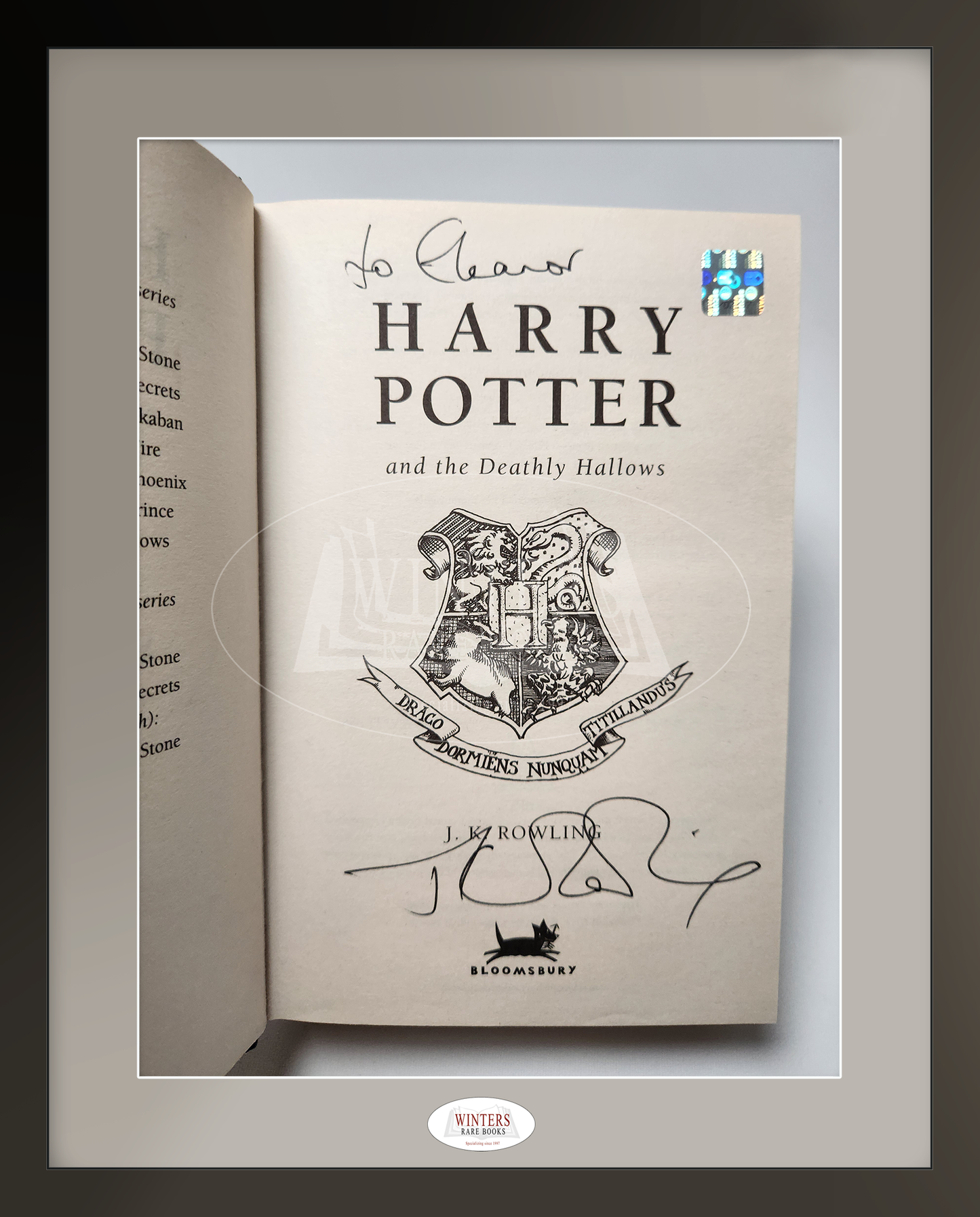 Harry Potter and the Deathly Hallows – Inscribed and Signed with Ticket, Event Entry Package and Promo items