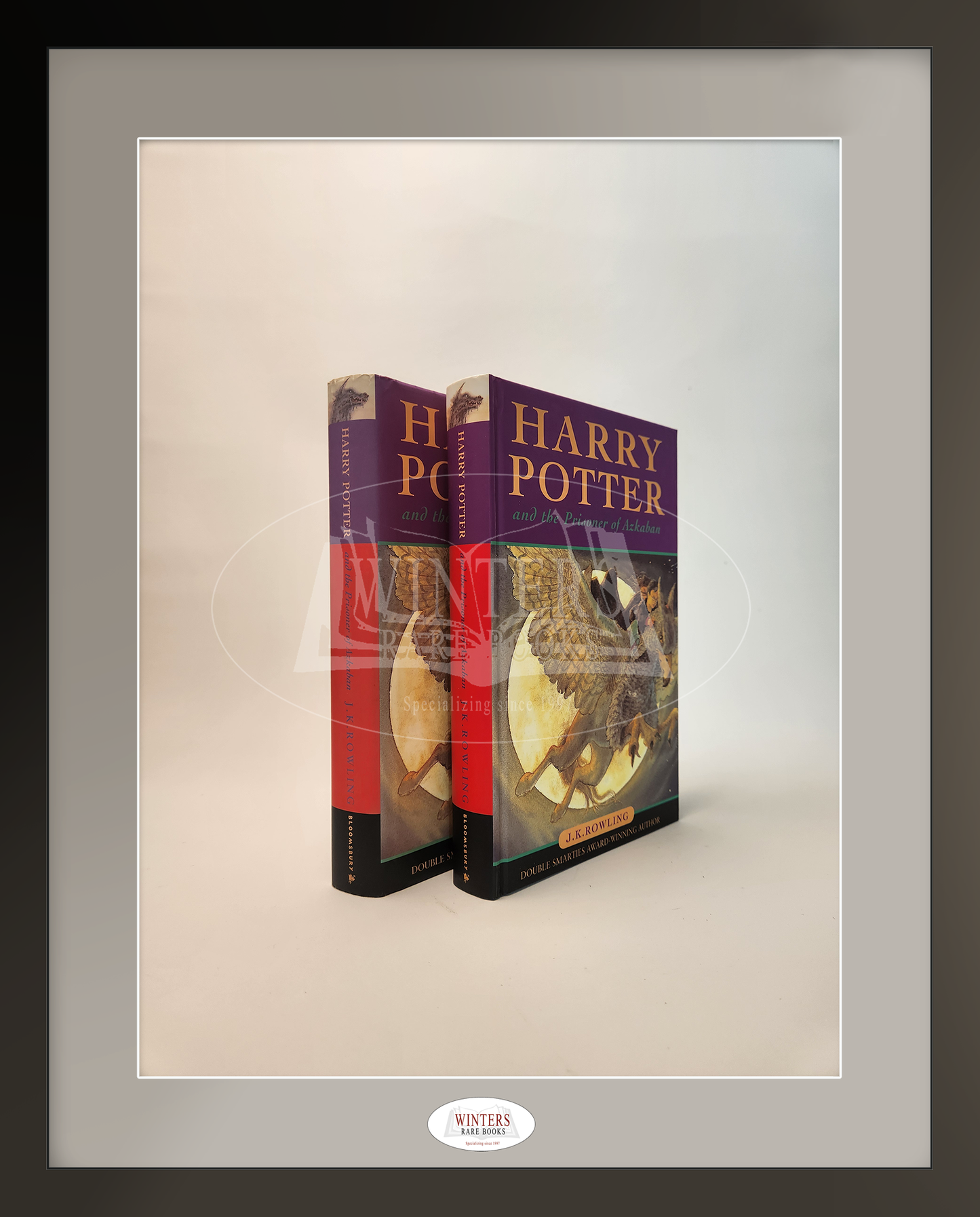 The Harry Potter series – Full set original Hardback first editions, first printings, published by Bloomsbury – Extremely scarse 2020 signed J.K. Rowling photo with PA letter included