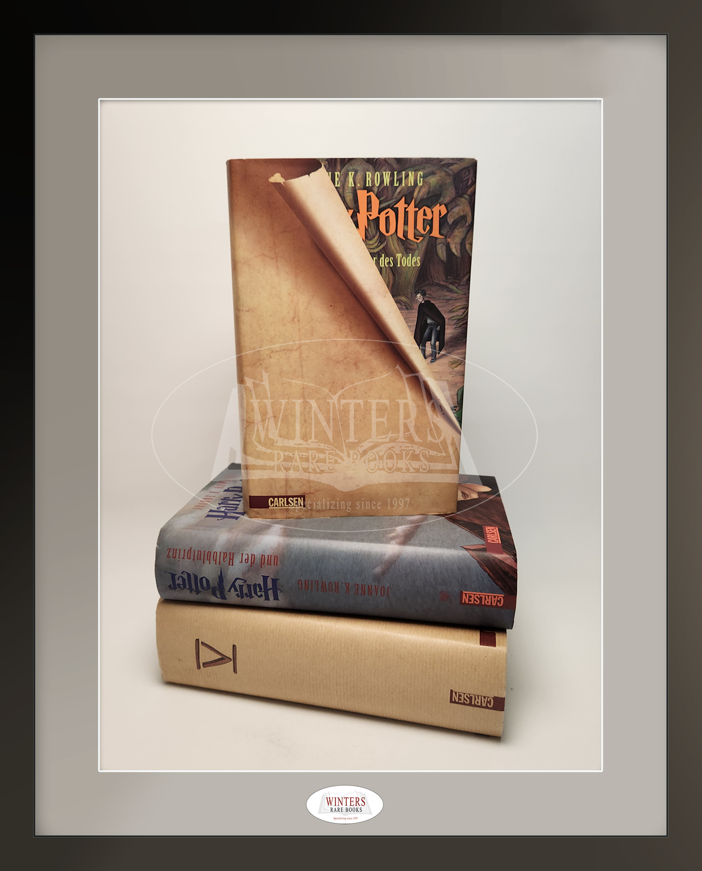 Scarce German Bookseller Limited Edition of the Last Three Harry Potter Books - Unique Books and Dust Jackets