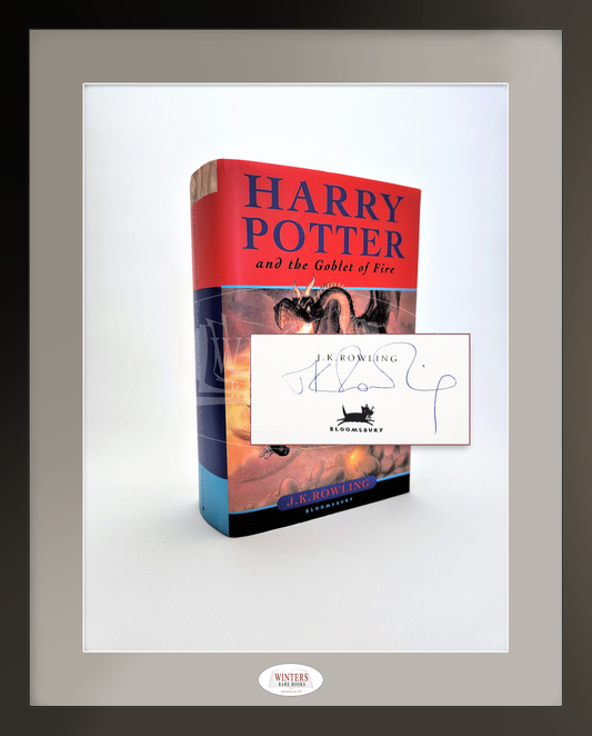 Harry Potter and the Goblet of Fire – EXEPTIONALLY SIGNED on the halftitle page