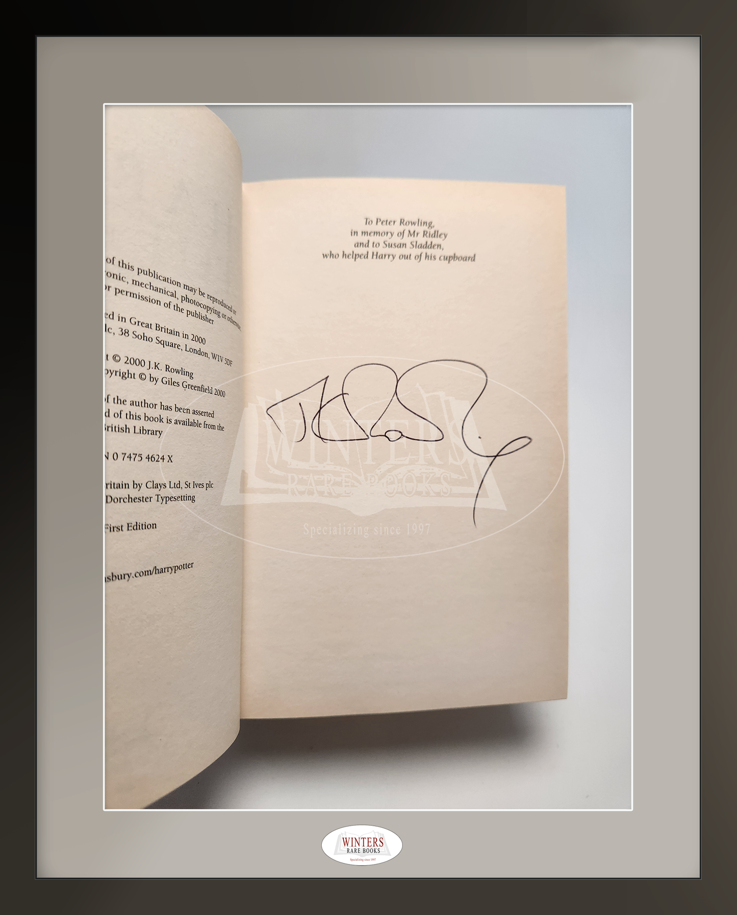 Harry Potter and the Goblet of Fire – Signed