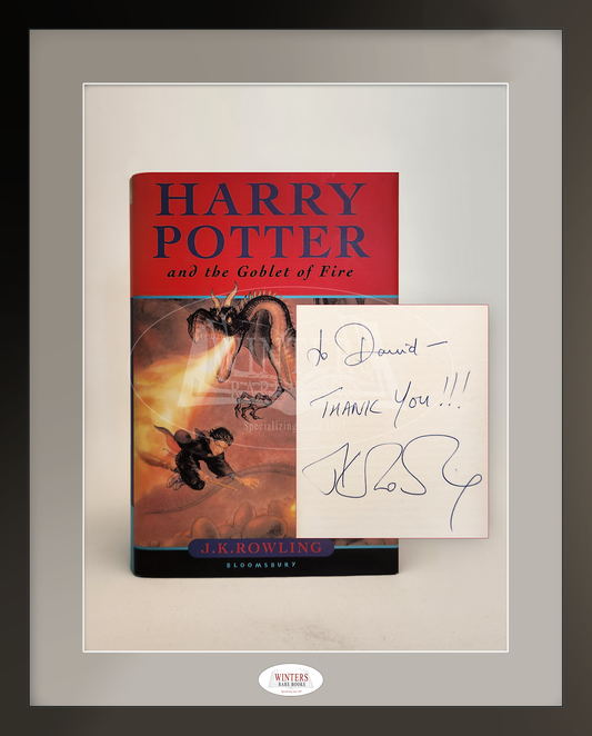 Harry Potter and the Goblet of Fire – Very scarce inscribed first edition