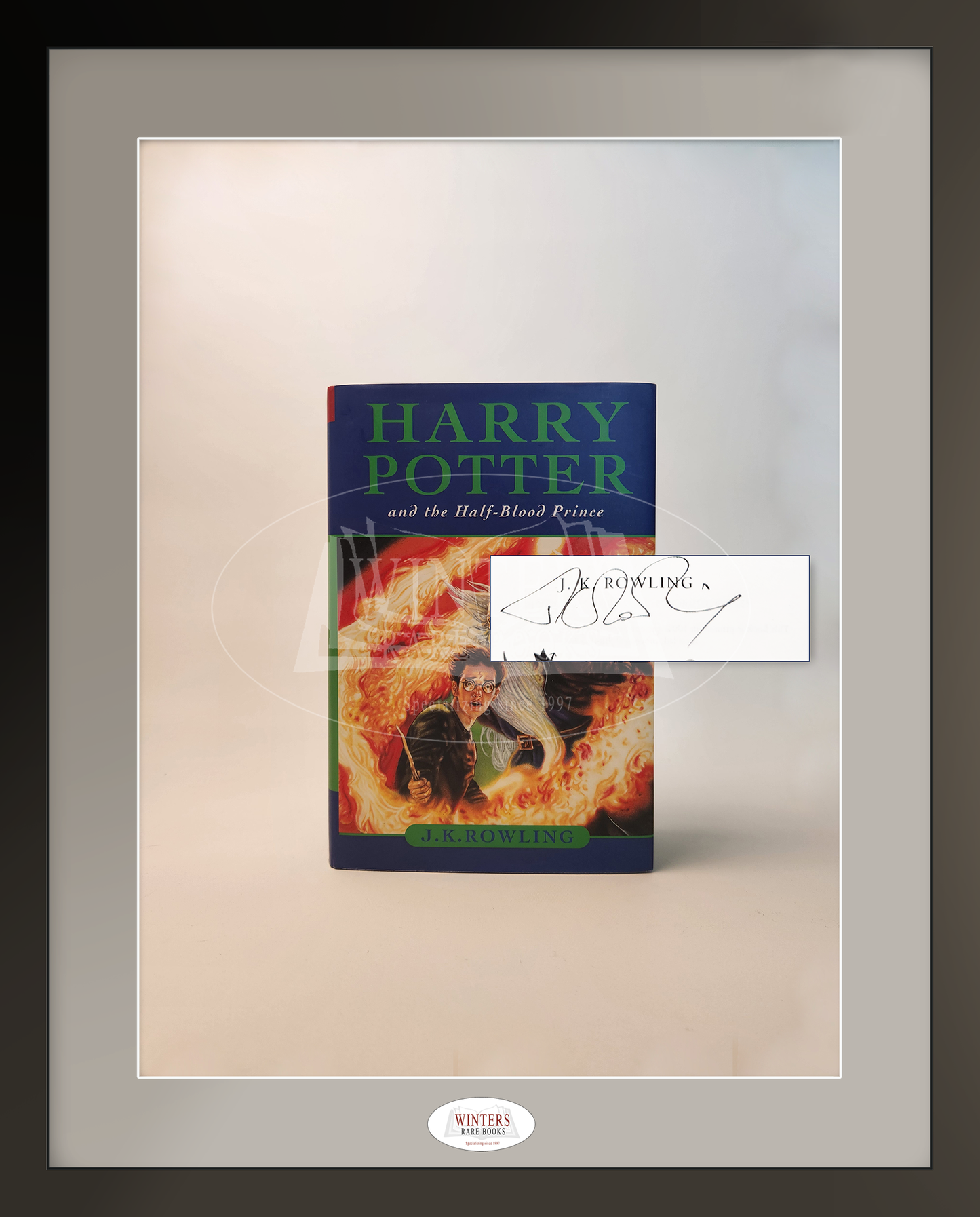 Unique set authetically signed copies of Harry Potter and the Goblet of Fire, Harry Potter and the Order of the Phoenix, Harry Potter and the Half-Blood Prince and Harry Potter and the Deathly Hallows