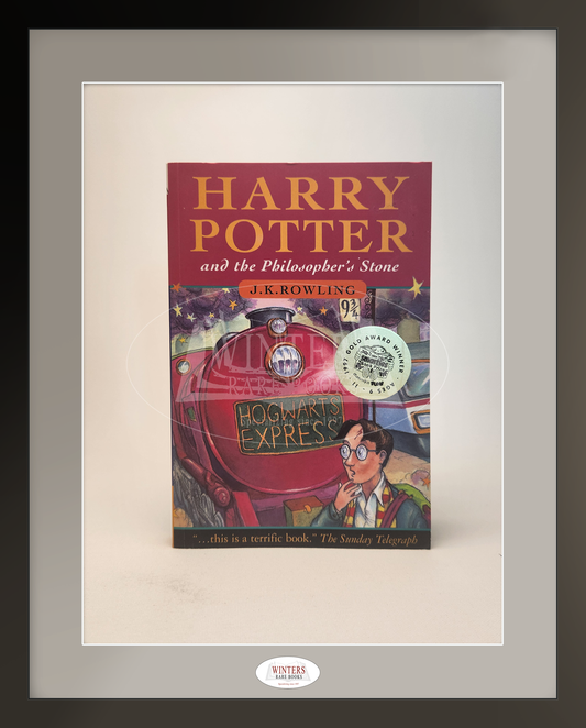 Pristine copy of Harry Potter and the Philosopher’s Stone First Edition, 12th printing