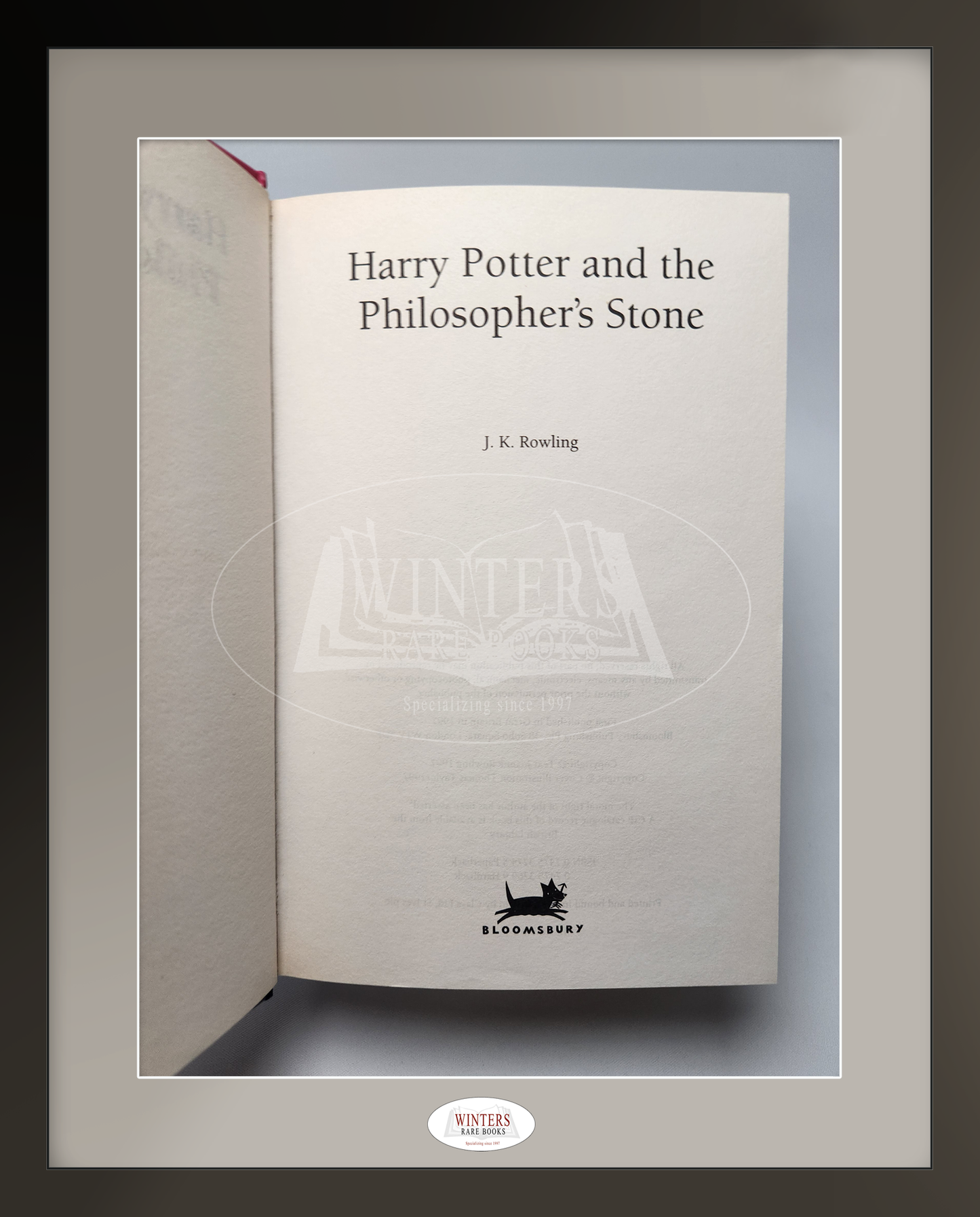 Harry Potter and the Philosopher's Stone - First Hardcover Edition, Fifth Printing