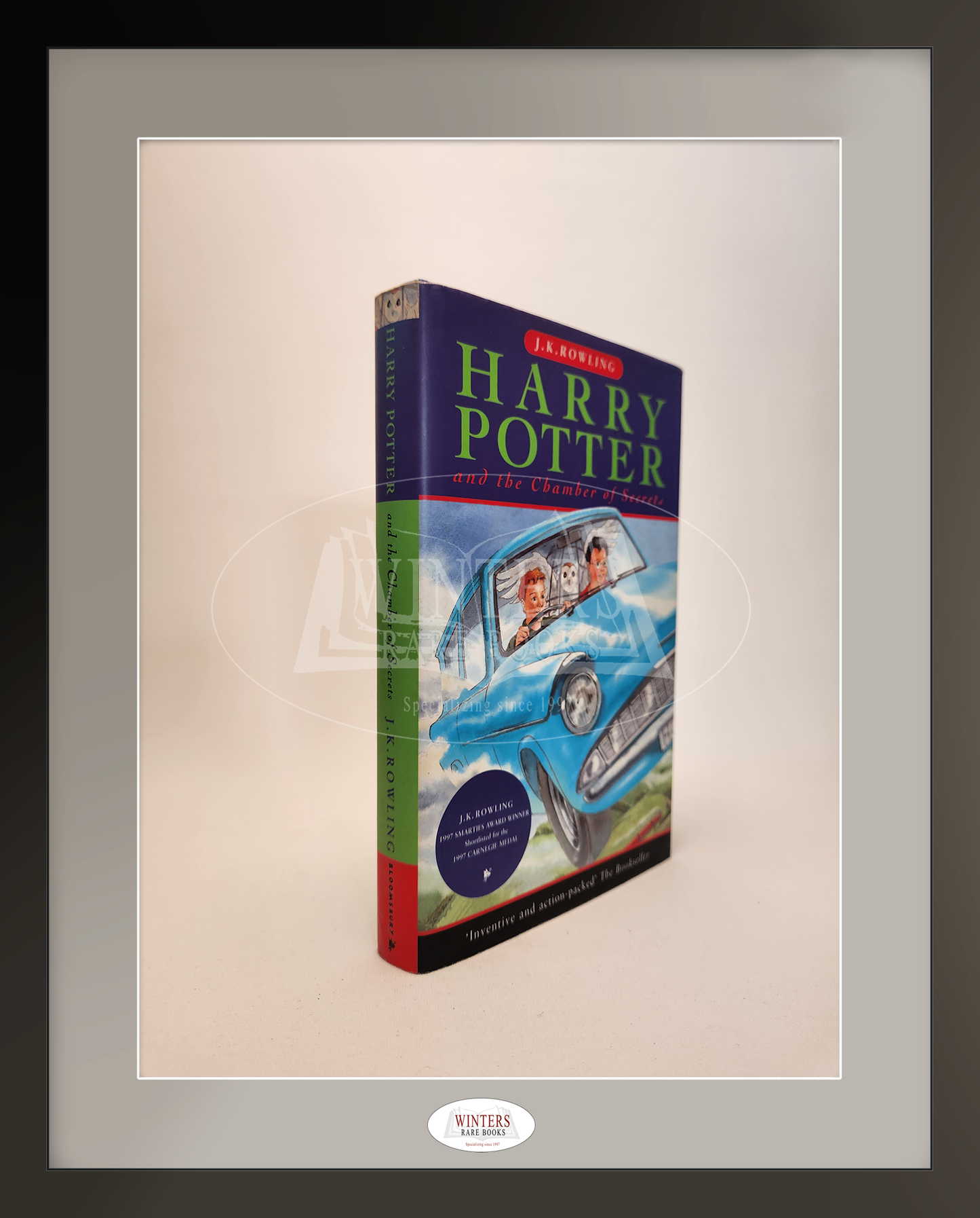 Harry Potter and the Philosopher’s Stone & Harry Potter and the Chamber of Secrets with Rare “Friend of Potter” Button – Signed with documentated provenance