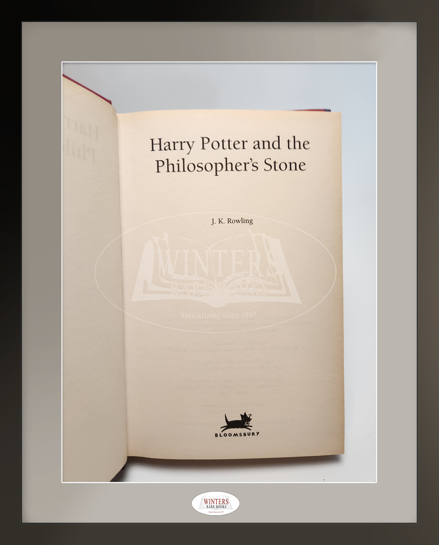 Harry Potter and the Philosopher's Stone, first Hardback edition, third printing - signed