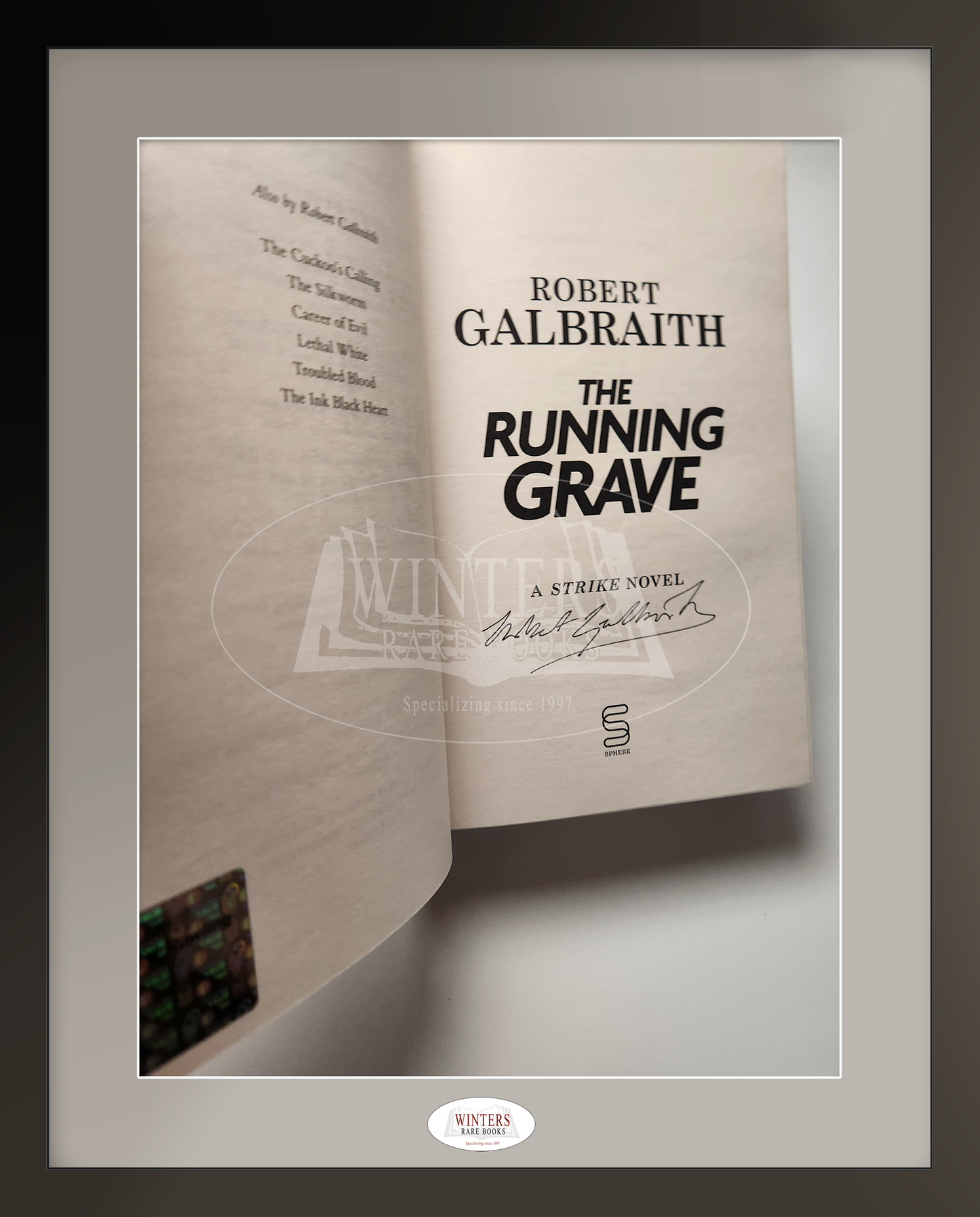 The Running Grave – Signed by J. K. Rowling a.k.a. Robert Galbraith