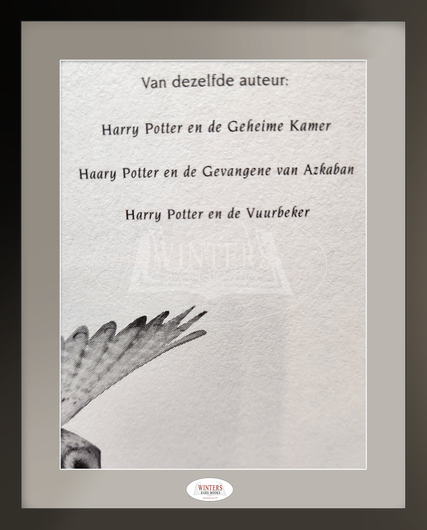 First Edition, First Printing of the Dutch translation of Harry Potter and the Philosopher’s Stone – Rare [‘Haary’] spelling error