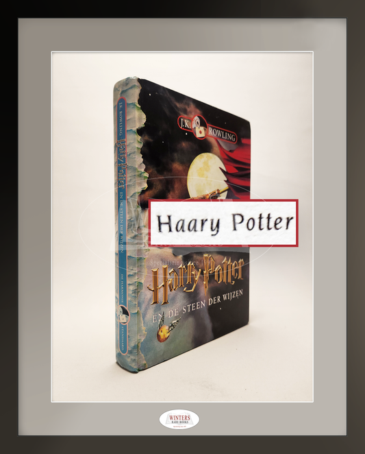 First Edition, First Printing of the Dutch translation of Harry Potter and the Philosopher’s Stone – Rare [‘Haary’] spelling error